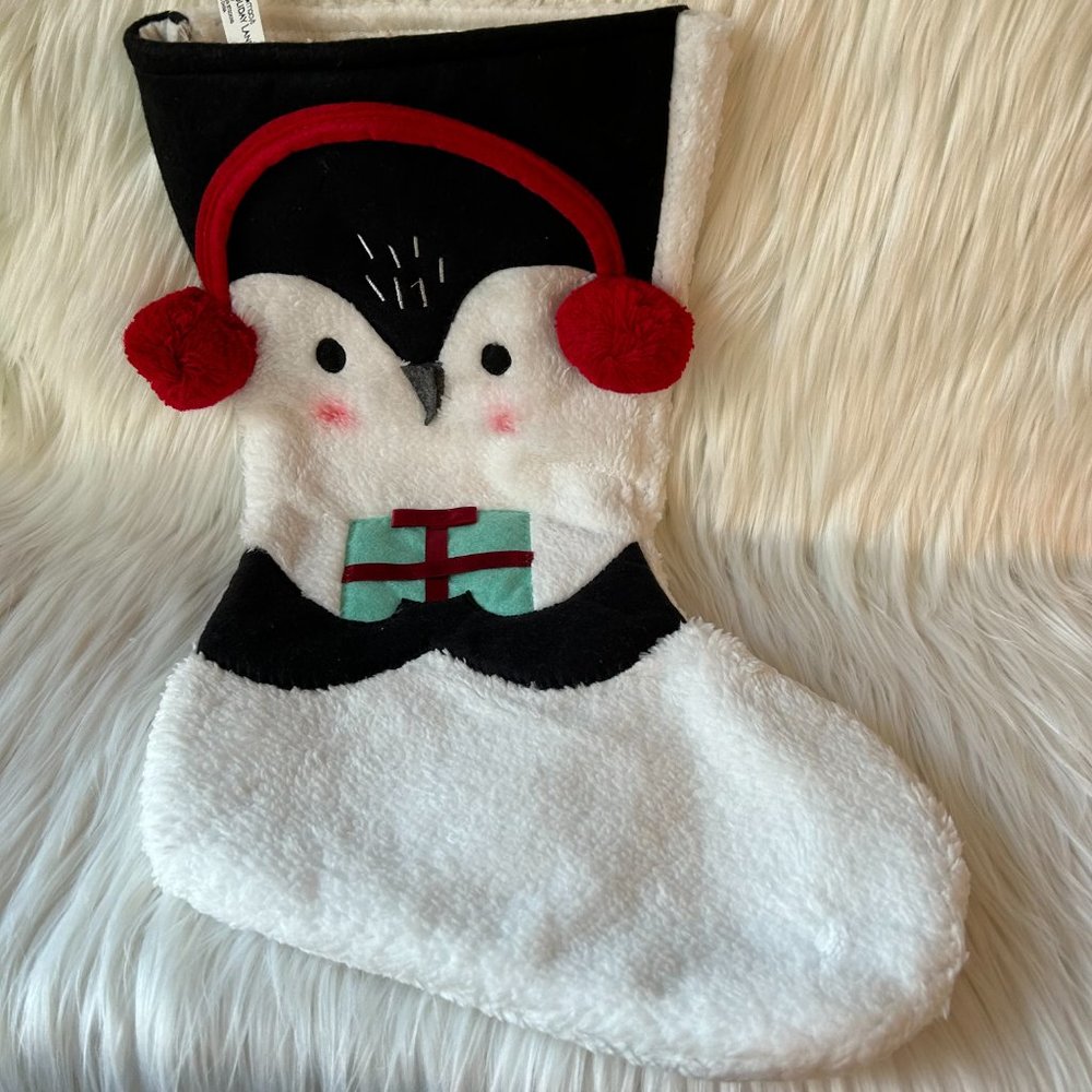 Holiday Winter Penguin Holiday Stocking